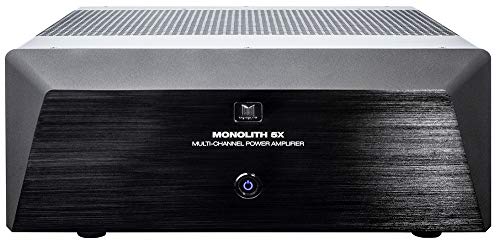 Monolith Multi-Channel Power Amplifier - Black with 5x200 Watt Per Channel, XLR Inputs for Home Theater & Studio