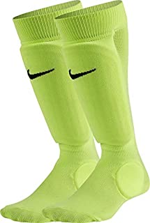 Nike Youth Soccer Shin Sock Shin Guards (Large/X-Large, Volt/Black)