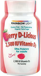 Rainbow Light, Vitamin D3 2500 IU Berry D Licious Gummy, 50 Count