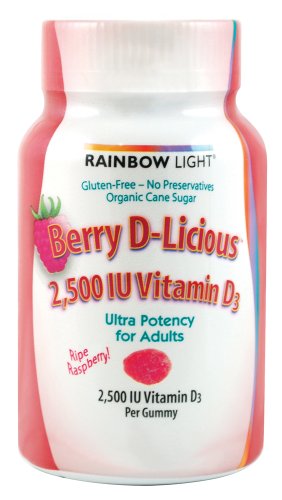 Rainbow Light, Vitamin D3 2500 IU Berry D Licious Gummy, 50 Count