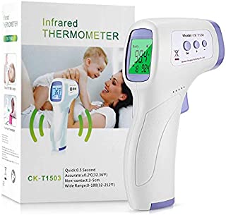 X-Cheng Infrared Thermometer, Non-Contact Digital Forehead Thermometer for Adults Kids and Baby,Fever Smart Temperature Gun Reading Infared Thermometer for Humans with LCD Digital Screen (Purple)