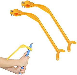 KISEER 2 Pcs Golf Training Aids Swing Correcting Trainer Tool Golf Accessories (Yellow)