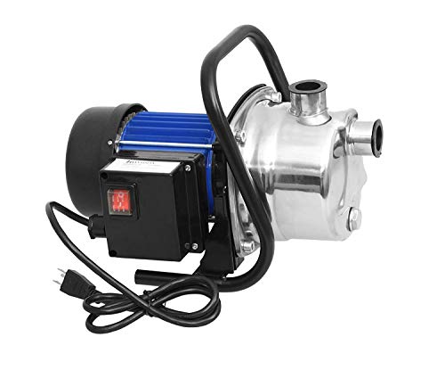 1.6 HP Stainless Steel Lawn Sprinkling Pump Electric Water Pump Transfer Pump Shallow Well Pump Garden Lawn Irrigation Booster Pump