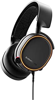 SteelSeries Arctis 5 - RGB Illuminated Gaming Headset with DTS Headphone: X v2.0 Surround - for PC and PlayStation 4 - Black