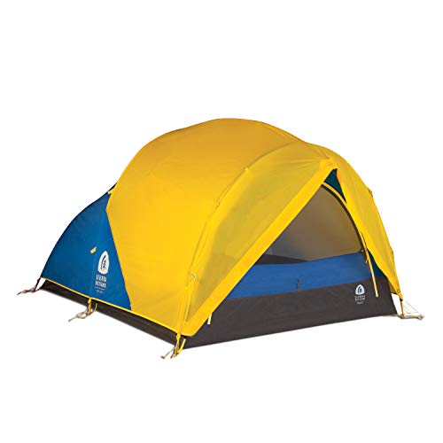 Sierra Designs Convert 2 Tent, 2 Person 4 Season All Weather Backpacking and Mountaineering Tent, Yellow/Blue