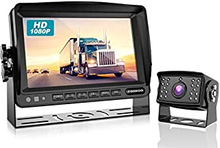 Fookoo  HD Backup Camera System Kit,7''1080P Reversing Monitor+IP69 Waterproof Rear View Camera,Sharp CCD Chip, 100% Not Wash Up,Truck/Semi-Trailer/Box Truck/RV (FHD1-Wired)