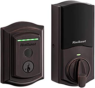 Kwikset Halo Touch Traditional Arched Wi-Fi Fingerprint Smart Lock No Hub Required featuring SmartKey Security in Venetian Bronze (99590-002)