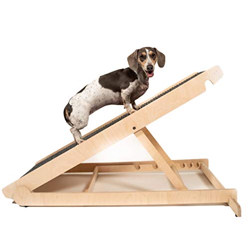 USA Made Adjustable Pet Ramp for All Dogs and Cats - for Couch or Bed with Paw Traction Mat - 40