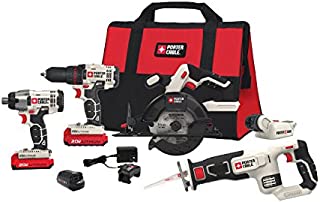 PORTER-CABLE 20V MAX Cordless Drill Combo Kit, 6-Tool (PCCK617L6)