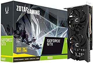 ZOTAC Gaming GeForce GTX 1660 6GB GDDR5 192-bit Gaming Graphics Card, Super Compact, ZT-T16600K-10M