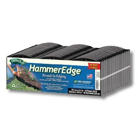 Dalen Products E3-16B Gardeneer Edge Pound-In Garden and Landscape Edging - Black