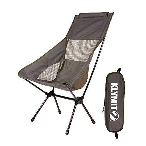 KLYMIT Timberline Camp Chair, Lightweight Backpacking Chair, Travel-Friendly, Comfortable, Durable Design, 225 lbs Capacity