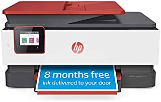 HP OfficeJet Pro 8035 All-in-One Wireless Printer - Includes 8 Months of Ink, HP Instant Ink, Works with Alexa - Coral (4KJ65A)