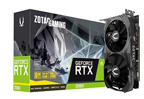 ZOTAC GAMING GeForce RTX 2060 6GB GDDR6 192-bit Gaming Graphics Card, Super Compact, ZT-T20600K-10M