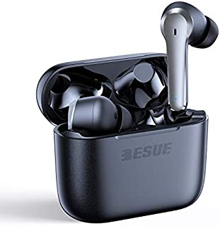 Wireless Earbuds Bluetooth 5.2 Earphones, 4 Mics ENC Noise Cancelling for Clear Calls, 36H Playtime with USB-C Quick Charging Case in-Ear Deep Bass Bluetooth Earbuds for Gaming/Sports/Workout/Office