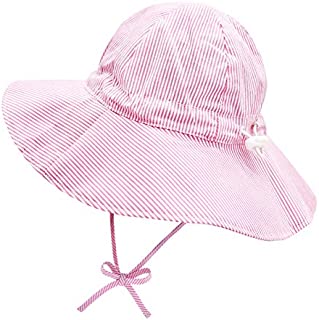 Infant Sun Hat Girls Baby Sun Hat Baby Hats 0-6 Months Baby Girl Sun Hat Baby Girl Hat Wide Brim Infant Beach Hat Pink