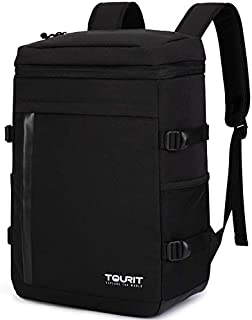 TOURIT Cooler Backpack 32 Cans Large Capacity Insulated Backpack Cooler Bag for Men Women to Picnic, Hiking, Camping, Fishing (Black)