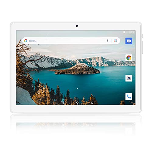 Tablet 10 inch, 5G WiFi Tablet, Android 8.1 Go, 16GB, Dual Camera, 1280x800 IPS Display, GPS, Bluetooth, Google Certified PC - Silver