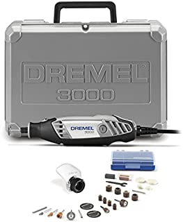 Dremel 3000-1/25 Variable Speed Rotary Tool Kit- 1 Attachment and 25 Accessories- Grinder, Mini Sander, Polisher, Router, and Engraver- Perfect for Routing, Metal Cutting, Wood Carving, and Polishing