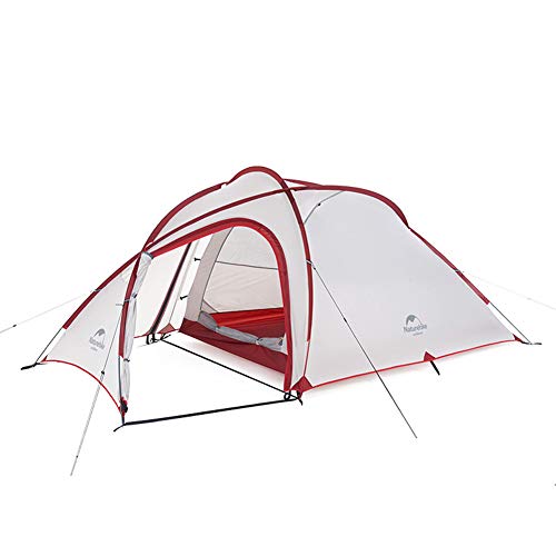 Ultralight 4 Season Camping Tents,Windproof Waterproof with Screened-in Porch Tent Great for Camping,Backpacking,Hiking & Outdoor Music Festivals White 20d