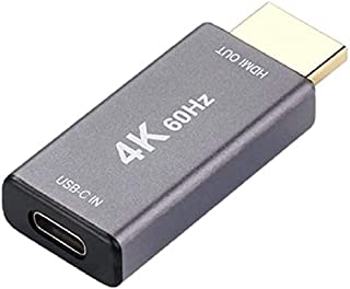 USB-C 3.1 Female to HDMI Male Adapter, Thunderbolt 3 to HDMI 4K 60Hz Type C 3.1 Input to HDMI Output Adapter for New MacBook Pro, Mac Air and More (Not USB A Port and Not HDMI to USB/USB-C)