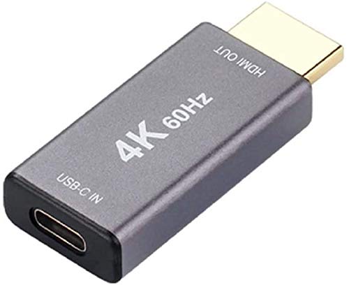 USB-C 3.1 Female to HDMI Male Adapter, Thunderbolt 3 to HDMI 4K 60Hz Type C 3.1 Input to HDMI Output Adapter for New MacBook Pro, Mac Air and More (Not USB A Port and Not HDMI to USB/USB-C)