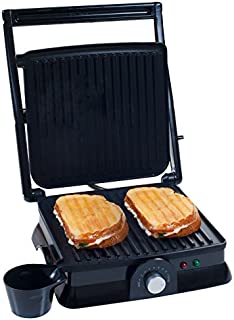 Chef Buddy 80-KIT1019 Panini Press Indoor Grill and Gourmet Sandwich Maker, Electric with Nonstick Plates by