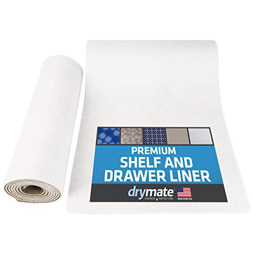 Drymate Premium Shelf and Drawer Liner (12 x 59), (Set of 2), Slip-Resistant, Durable, Non Adhesive  Absorbent/Waterproof  for Drawers, Shelves, Cabinets, Storage, Kitchen and Desks (USA Made)