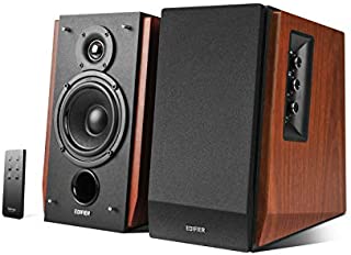 Edifier R1700BT Bluetooth Bookshelf Speakers - Active Near-Field Studio Monitors - Powered Speakers 2.0 Setup Wooden Enclosure - 66w RMS