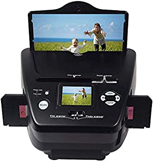 All-in-One Photo & Film Scanner, 35mm/135 Negative Slide Photo High Resolution Scanner, Photo Name Card Film to Digital Converter for Save in SD Card