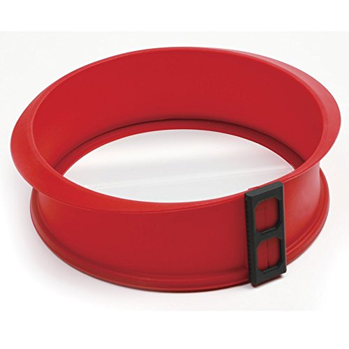 Norpro Red Silicone and Glass Springform Pan, 9 Inch