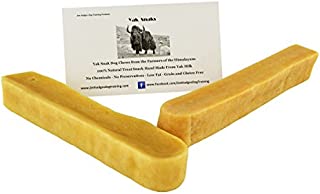 Himalayan Yak Snak Dog Chew - Large to Extra Large 2 Pack - Hard Cheese Snack Chews for Your Dog or Puppy Made from Yak Milk - All Natural - No Preservatives - Healthy - Limited Ingredients