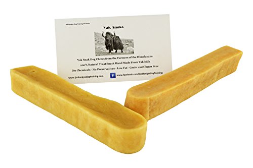 Himalayan Yak Snak Dog Chew - Large to Extra Large 2 Pack - Hard Cheese Snack Chews for Your Dog or Puppy Made from Yak Milk - All Natural - No Preservatives - Healthy - Limited Ingredients