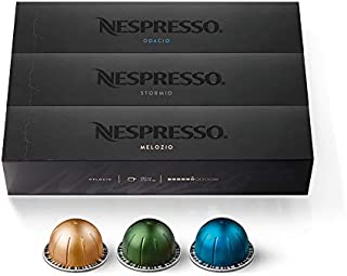 Nespresso Capsules VertuoLine, Medium and Dark Roast Coffee, Variety Pack, Stormio, Odacio, Melozio, 10 Count (Pack of 3)