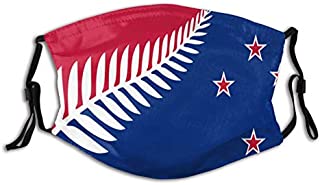 The Nz Flag Outdoor Mask, Protective 5-Layer Activated Carbon Filter, Adult Male and Female Headscarves