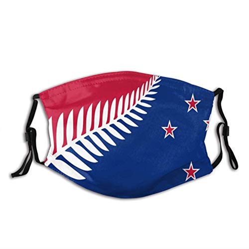 The Nz Flag Outdoor Mask, Protective 5-Layer Activated Carbon Filter, Adult Male and Female Headscarves