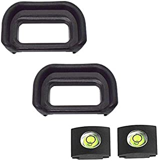 Eyepiece Eyecup Viewfinder Eye Cup for Sony Alpha A6500 A6400 Digital Camera for viewfinder (2-Pack),ULBTER FDA-EP17 Eyepiece Eye Cup with Hot Shoe Cover (FAD-EP17)