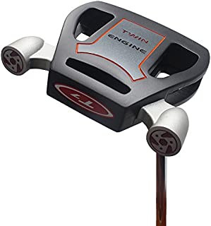 T7 Twin Engine Black Mallet Golf Putter Right Handed with Alignment Line Up Hand Tool 35 Inches Senior Men's Perfect for Lining up Your Putts