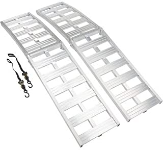 Ultra-Tow Bi-Fold Arched Aluminum Loading Ramp Set - 3000-Lb. Capacity, 8ft.L