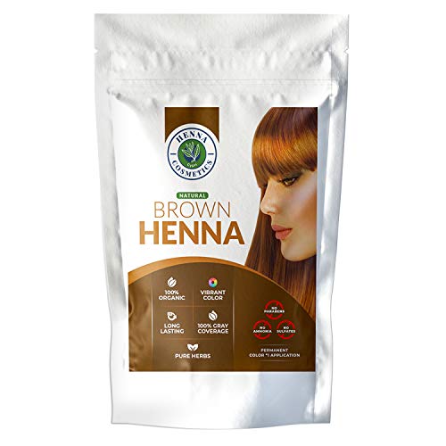 Brown Color | 100% Pure Henna Powder, Hair Dye Mix | 100 Grams / 3.5 ounces | Henna Cosmetics Cypri