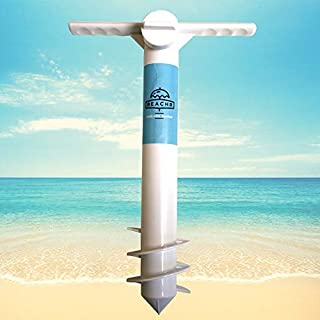 Beachr Beach Umbrella Sand Anchor, One Size Fits All, Safe Stand for Strong Winds