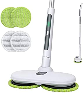 OGORI Electric Mops for Floor Cleaning Wood Floor Cleaner with 4 Reusable Microfiber Pads