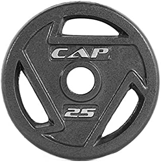 CAP Barbell 2-Inch Olympic Grip Plate, Various Sizes (Olympic Grip Plate, 25-Pounds)