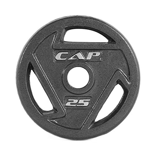 CAP Barbell 2-Inch Olympic Grip Plate, Various Sizes (Olympic Grip Plate, 25-Pounds)