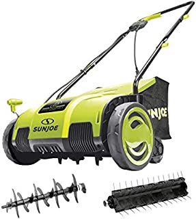 Sun Joe AJ798E Electric Lawn Dethatcher, 13 inch, 11.5 Amp, AirBoost Technology, Green