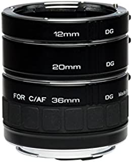 Kenko Auto Extension Tube Set DG 12mm, 20mm, and 36mm Tubes for Nikon AF Digital and Film Cameras - AEXRUBEDGN