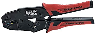 Klein Tools 3005CR Wire Crimper Tool, Ratcheting Insulated Terminal Crimper for 10 to 22 AWG Wire