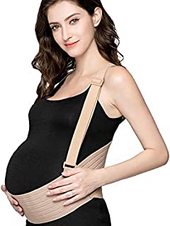 SUISONG Maternity Belt, 3D Design Elastic Maternity Belly Band Pelvic Pressure Relieving Pregnancy Support