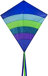 In the Breeze Arch Diamond Kite - Single Line Diamond Kite - Ocean, 39-Inch