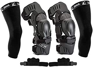 Ossur CTi Knee Brace Protection Set - Motocross Edition - Includes Right and Left Sides, Patella Protector Cups, Gear Guards, Anti-Migration Wraps, Under-Sleeves and CTi Stickers (Medium)